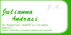 julianna andrasi business card